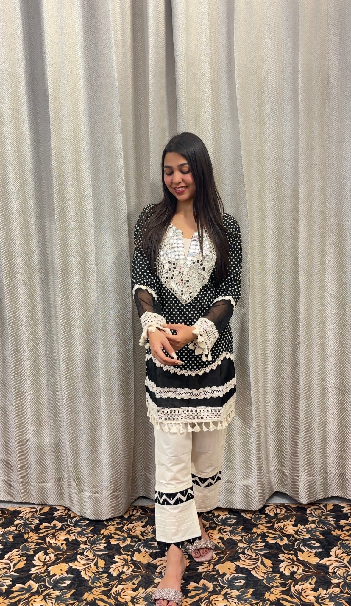 Monochrome Polka Co-ord