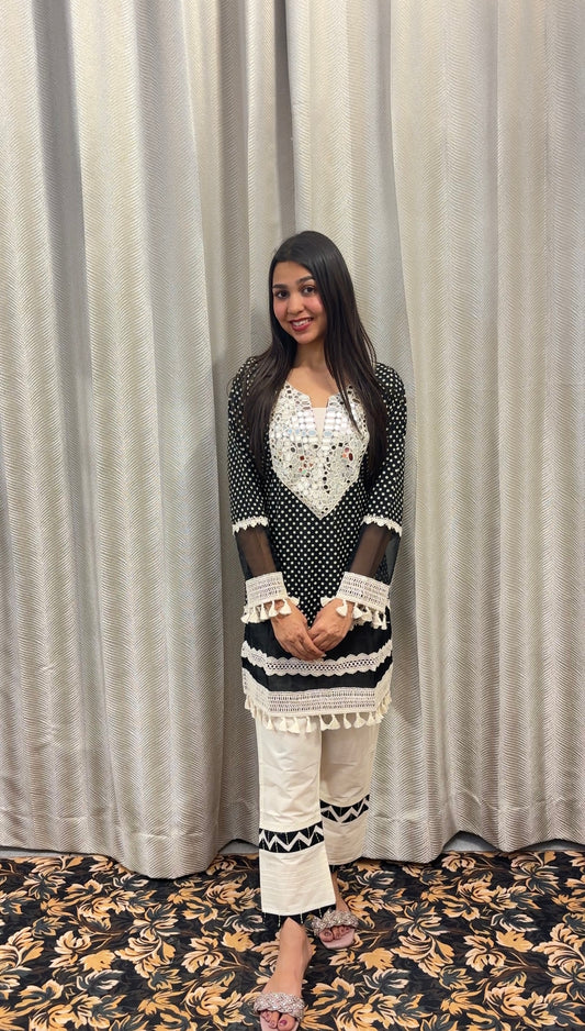 Monochrome Polka Co-ord