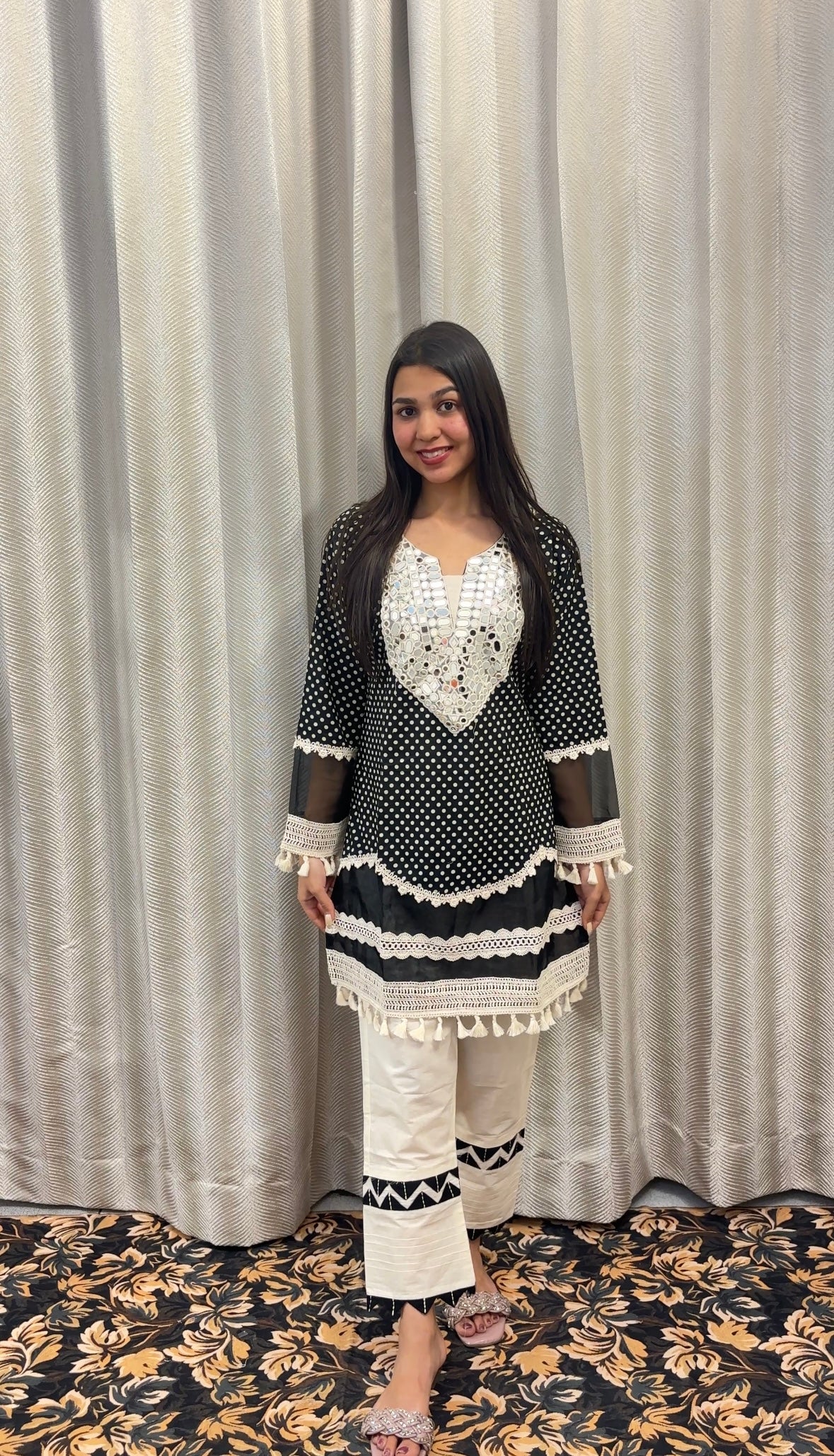 Monochrome Polka Co-ord